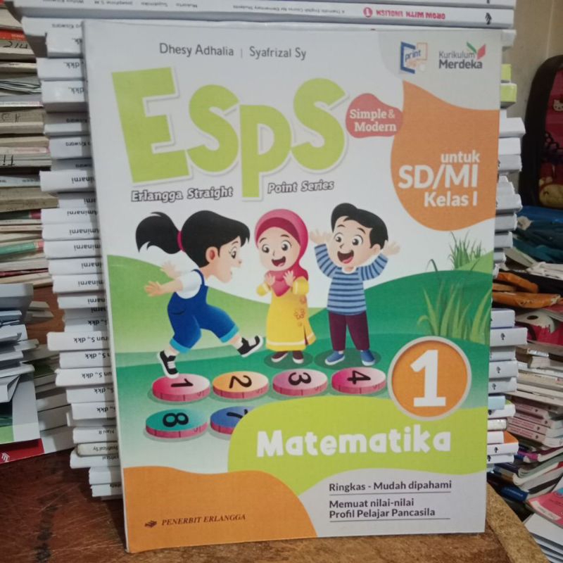 buku ESPS Matematika SD kelas 1 penerbit erlangga