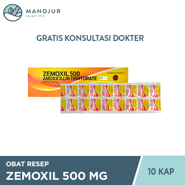 Zemoxil 500 mg 10 Kaplet