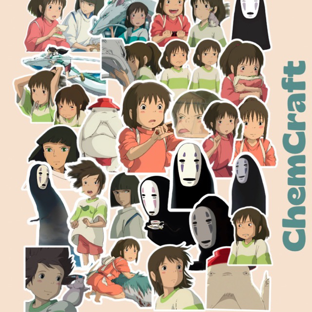 

30 Pcs [STIKER GHIBLI] Spirited Away for Journaling/Tumblr