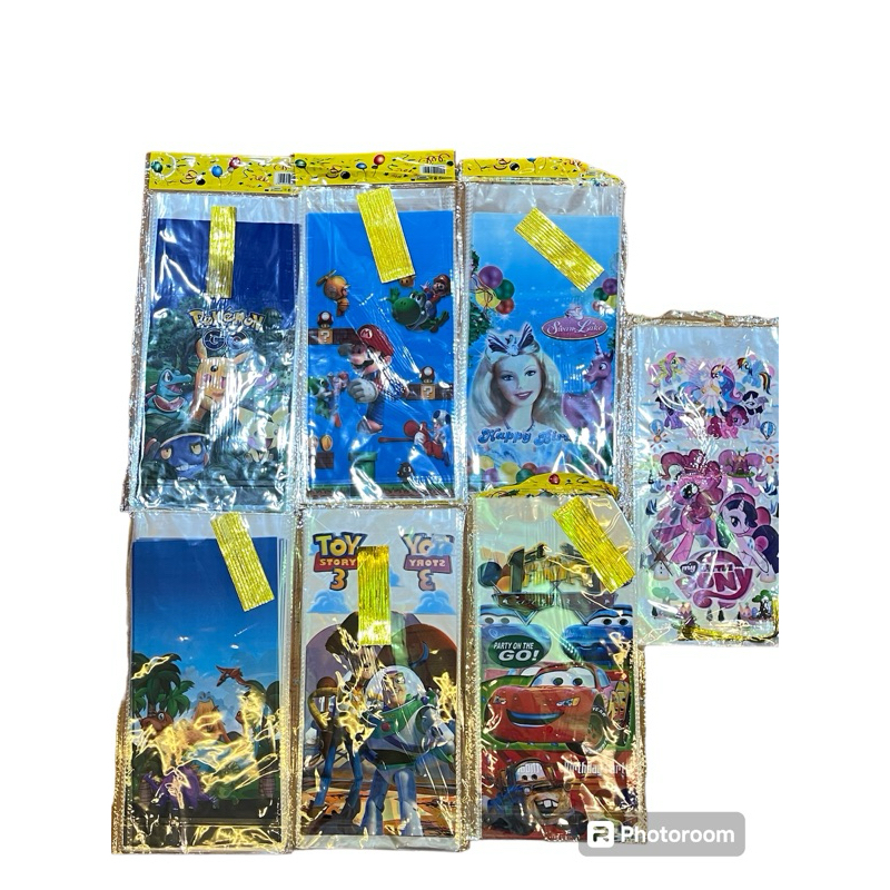 PLASTIK SNACK KECIL PAW POKEMON TOY STORY MARIO BARBIE DINO