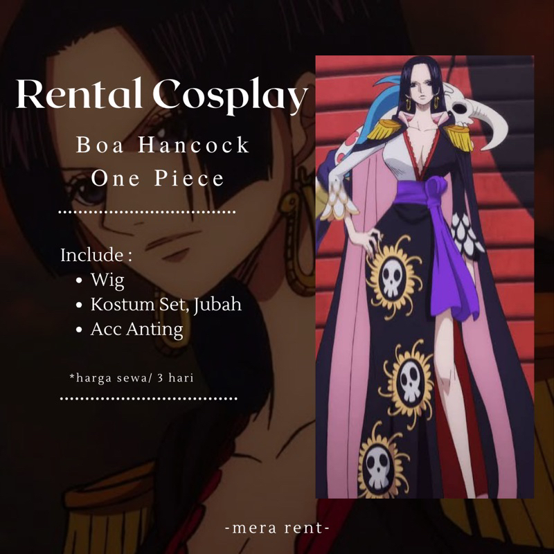 Rental Cosplay Boa Hancock M XL One Piece