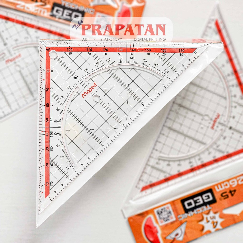 

Penggaris Teknik Segitiga Maped Technic Geo | Triangle Ruler