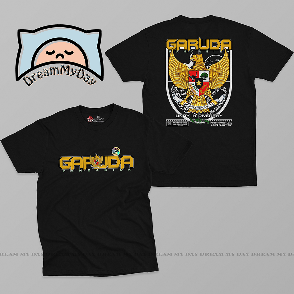 Baju Kaos Atasan Anak - Anak Motif Garuda Pancasila - Baju Garuda Indonesia