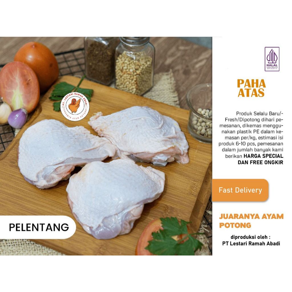 

Paha Ayam Bagian Atas Plentang Fresh 1Kg