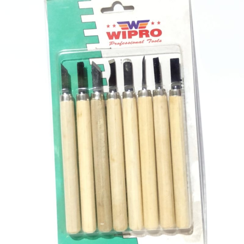 Wipro mata bubut kayu set isi 8psc TTS-31