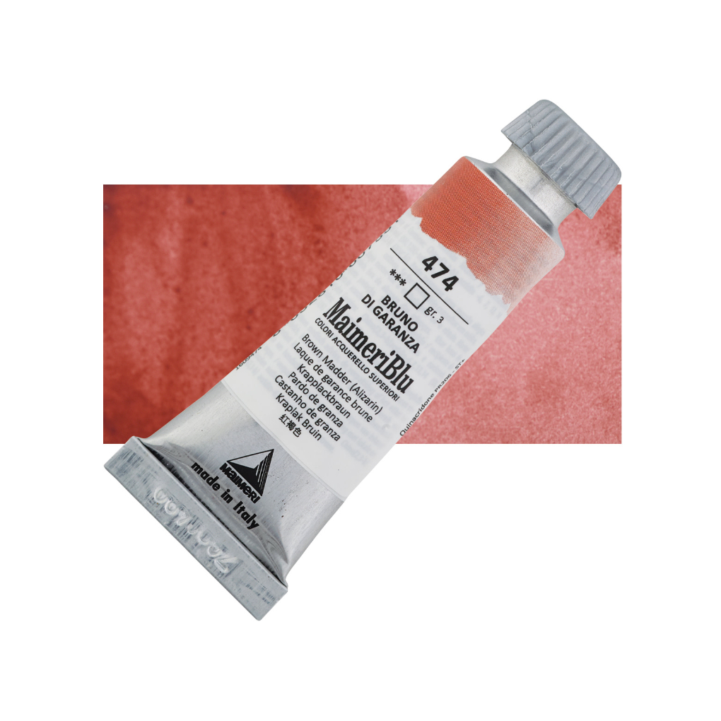 

Cat Air Lukis Maimeri Blu Watercolour 12ml MaimeriBlu Brown Madder Alizarin 474 M1609474 - PC