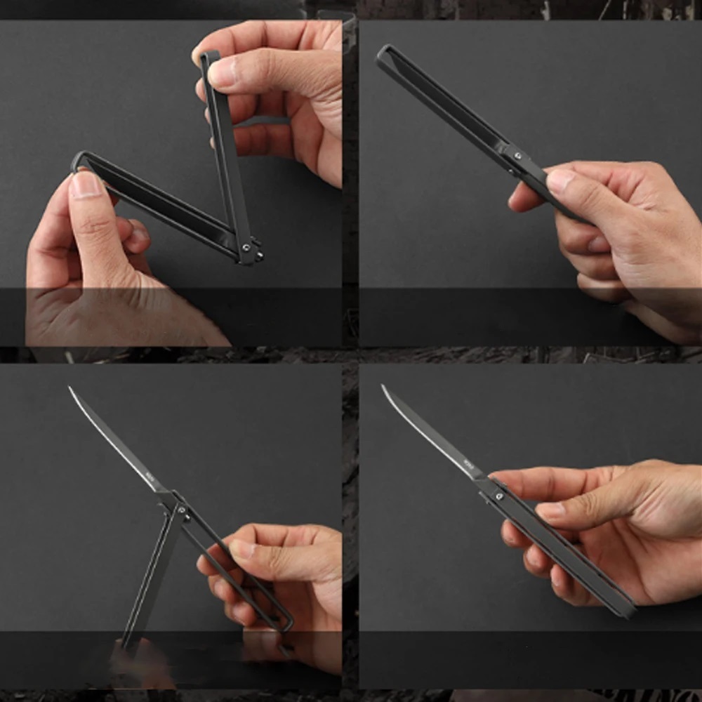 tyu PISAU LIPAT JEPANG 360 PISAU PEMECAH KACA, PISAU DAPUR PISAU DAGING PISAU JEPANG PISAU EDC Pisau