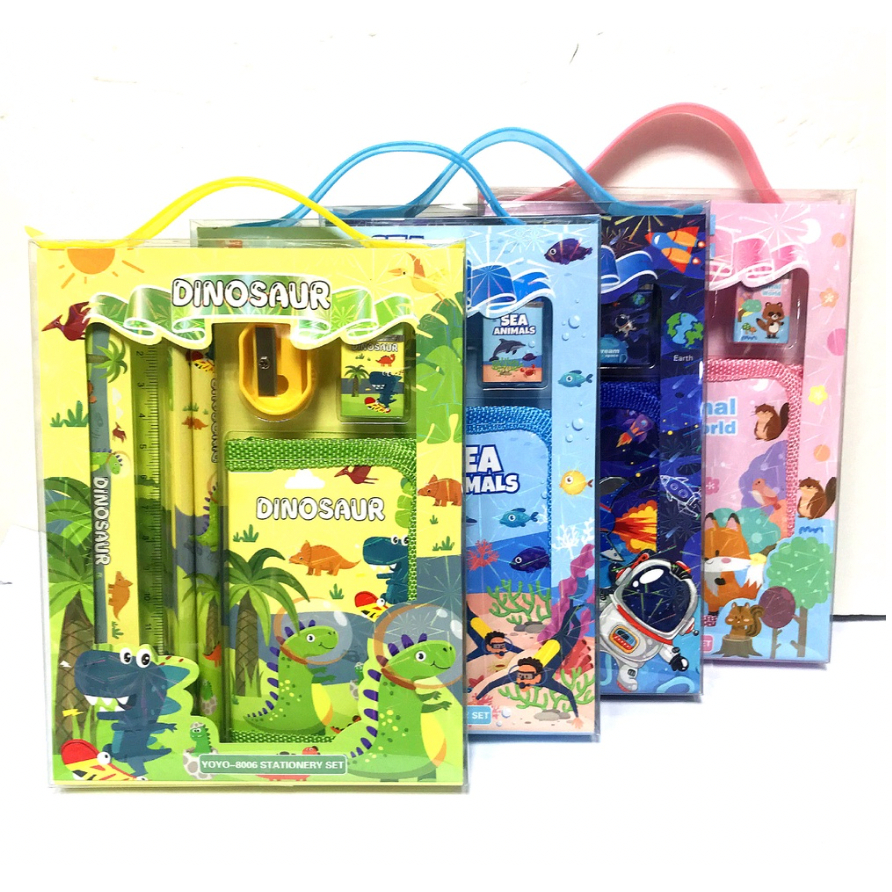 

Stationary Set 2011 8006 Ada Dompet Kotak Pensil Anak Set Stationery Alat Tulis Kotak Pensil Karakter