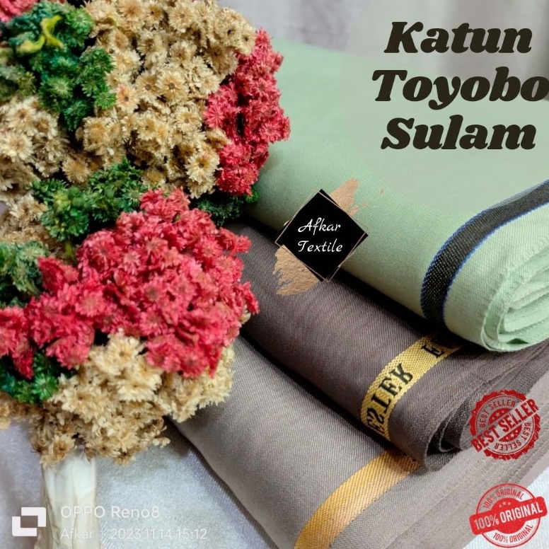 Dju4l Murah Kain Katun Toyobo Nittobo RM JPN Sulam Original Import Jepang Tidak Jual KW Garansi Kual