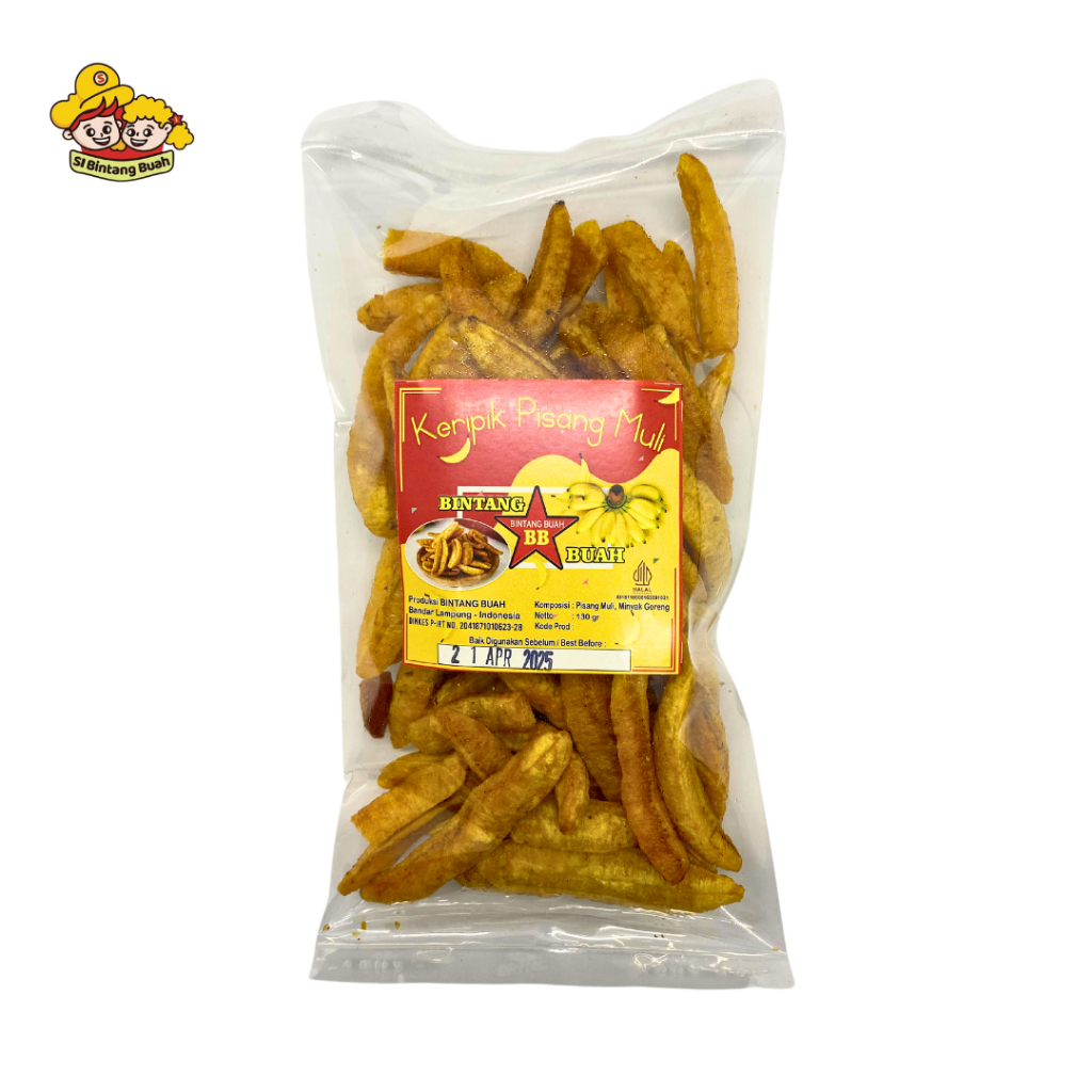 

SI Bintang Buah Stik Muli Banana Stick 130 Gram - Camilan Sehat Oleh-oleh Khas Lampung