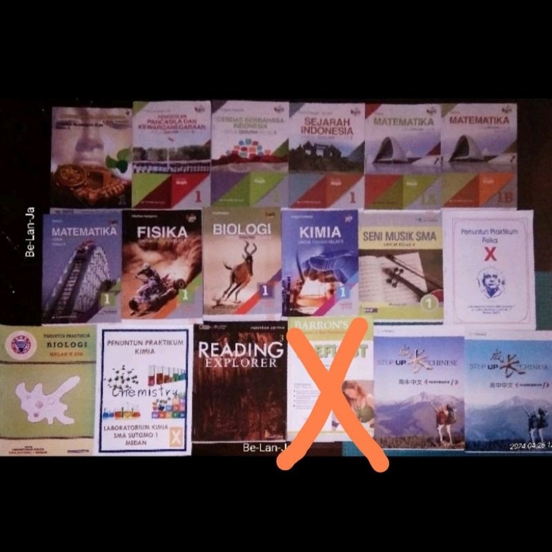 BLJ BUKU PELAJARAN BEKAS KELAS 10 MIA SMA 1 ~ SUTOMO MEDAN ~ Preloved