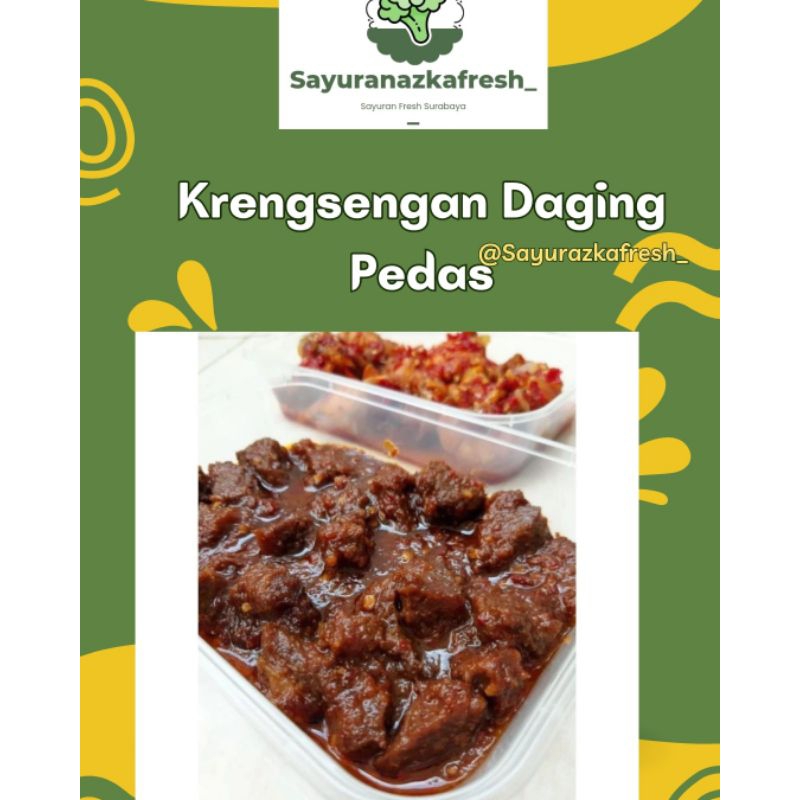 

Krengsengan daging pedas