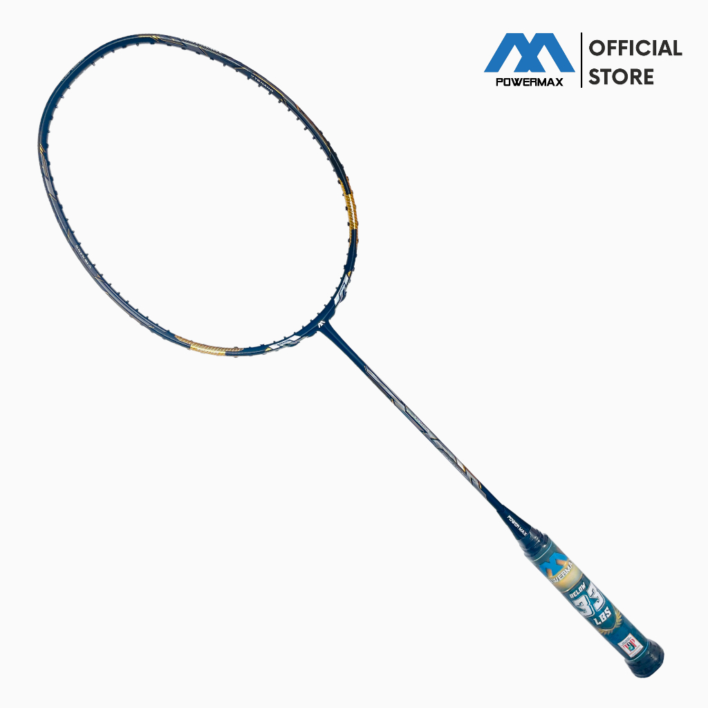 POWERMAX Raket Badminton Spitfire 68 Frame Bulutangkis Carbon Graphite 4U 33 Lbs Shock Absortion