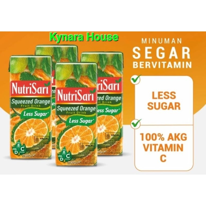 

Nutrisari Squeezed Orange 200ml