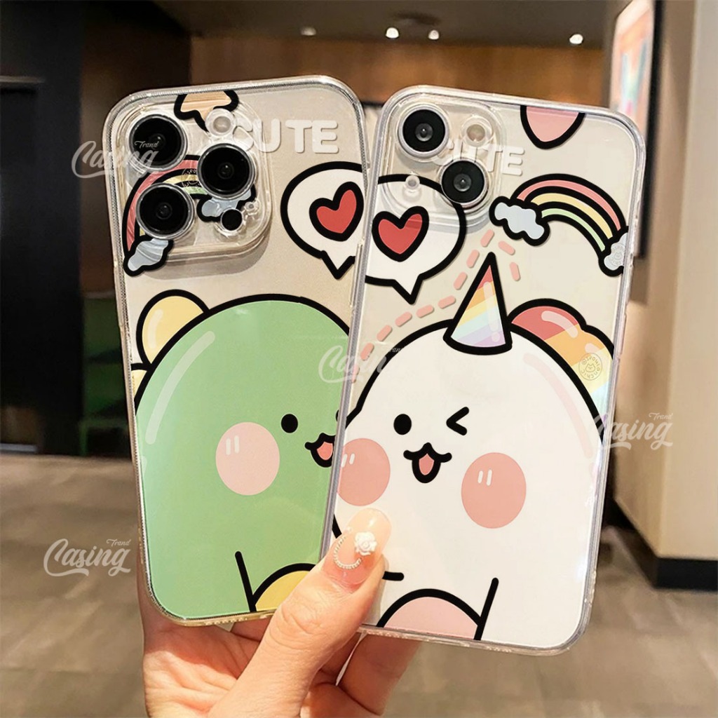 Case Clear Ready For Samsung A15 A25 A35 A55 A53 A02s A05s A05 Casing Bening Dino - KT3