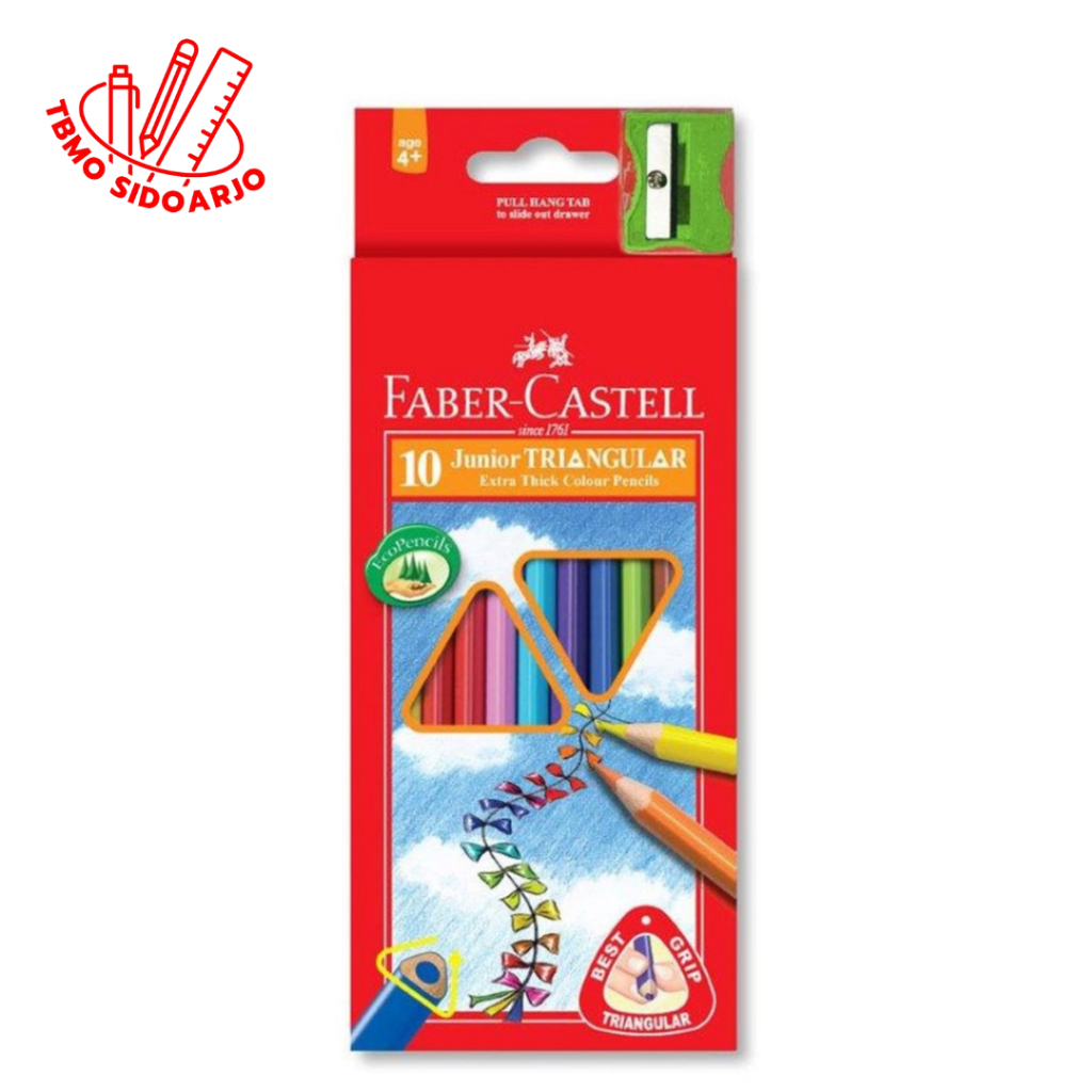 

TBMO Faber Castell Junior Triangular Pensil Warna 10L Warna 11653810