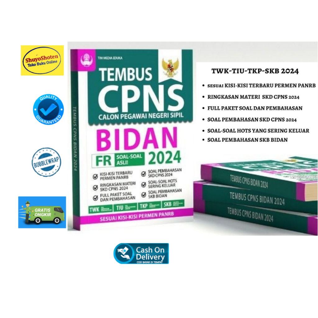 BUKU TEMBUS CPNS BIDAN 2024 - TWK-TIU-TKP-SKB