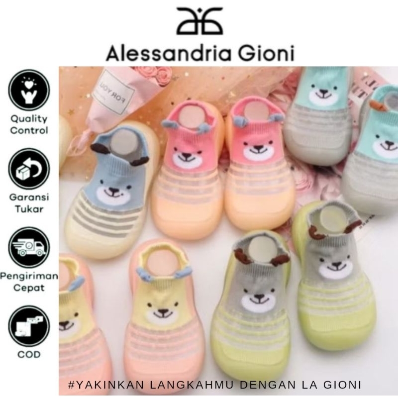 AG- Prewalker Sepatu Baby premium Breslin Slip On Anti Licin