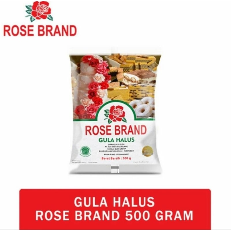 

Gula Halus Rose Brand Gula Bubuk Tepung Donat 500 gram