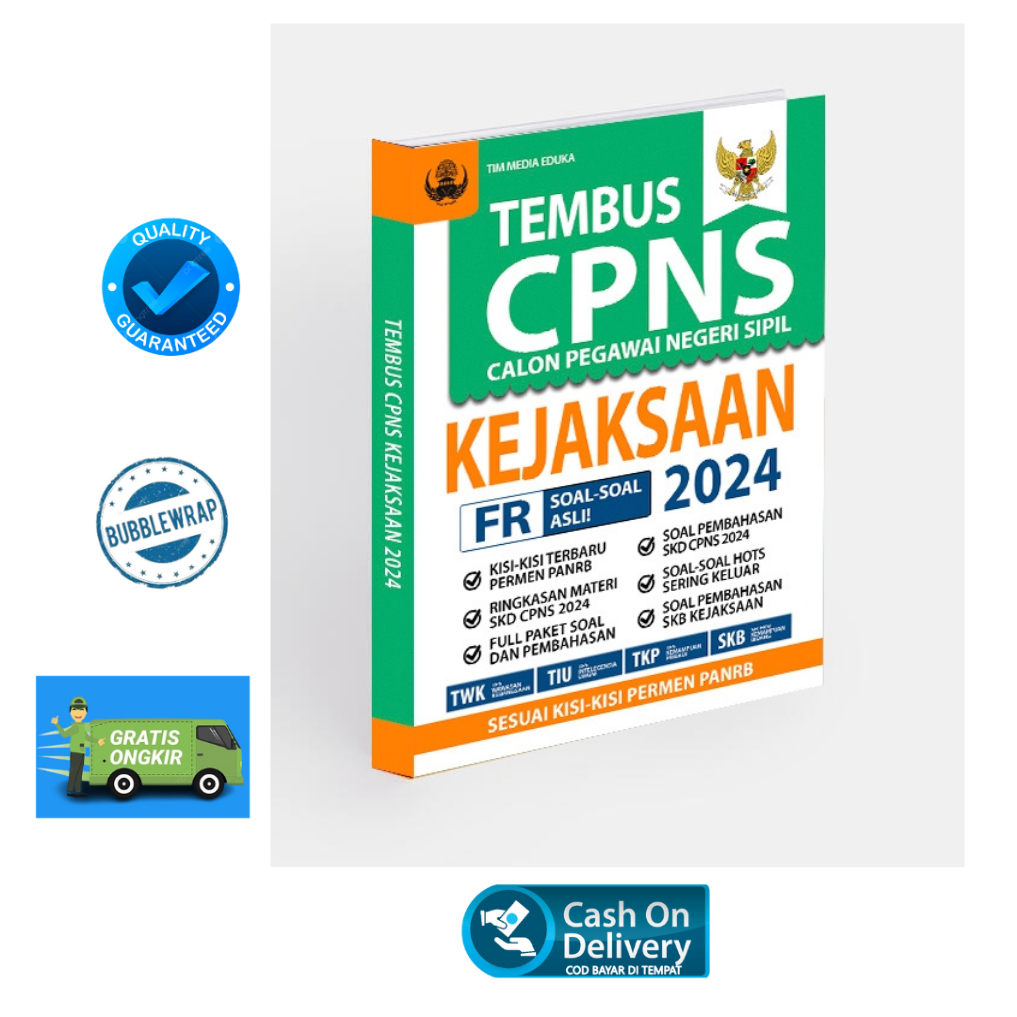 BUKU TEMBUS CPNS KEJAKSAAN 2024 - TWK-TIU-TKP-SKB