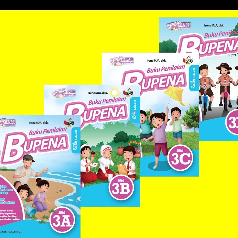 Diskon BUPENA SD  KLS 3 A B C D BUKU PENILAIANK31N PLUS KUNCI JAWABAN