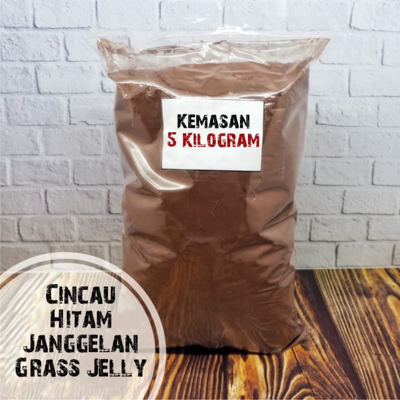 

Cincau Hitam Instan Kemasan 5Kg, Murni 100% Daun Janggelan Cincau Hitam