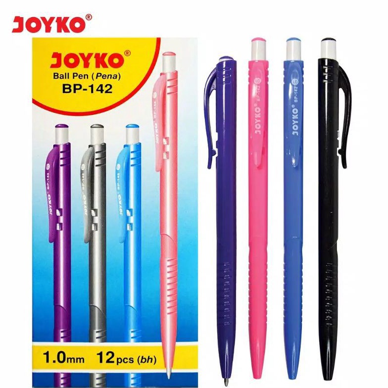 

KHUSUS Pulpen BP142 Joyko Ball Pen 1mm Retractable Per Lusin