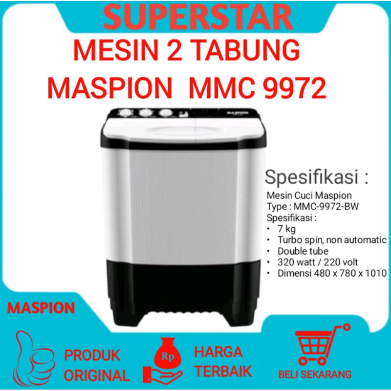 Mesin Cuci Maspion MMC 9972
