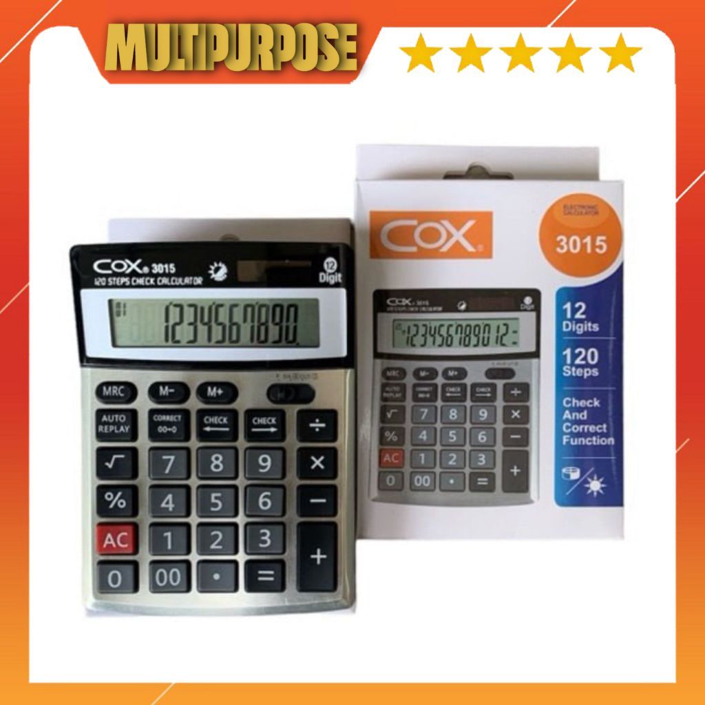 

KALKULATOR / CALCULATOR DUAL POWER 3015 COX ORIGINAL