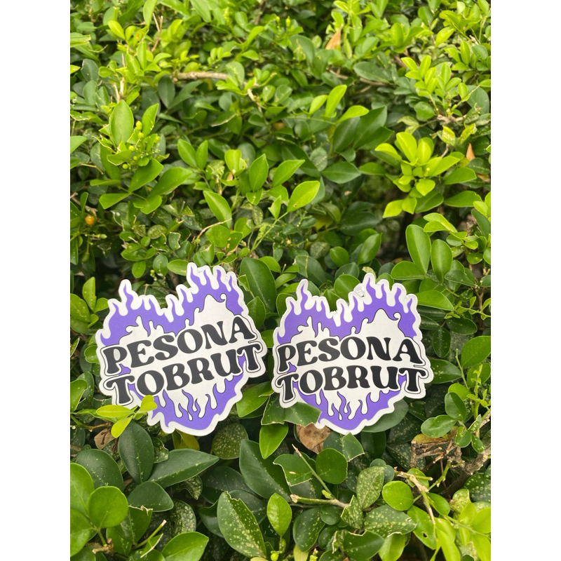 

stiker pesona tobrut bukan hologram