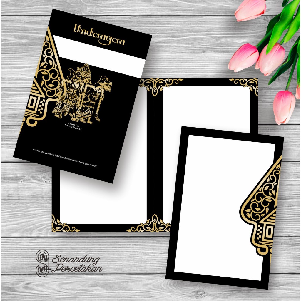 Undangan pernikahan khitanan blangko kosongan