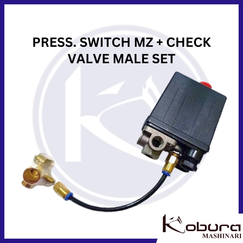 DISKON BESAR Check Valve Male Plus Pressure Switch Otomatis Kompresor untuk tipe kompresor portable