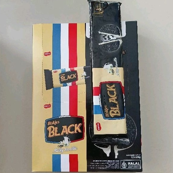 

TERBATAS Biskuit Biskies Black vanila 24gr Pak isi 12 Pcs MURAH COCOK UNTUK BINGKISAN ULTAH parcel hari raya
