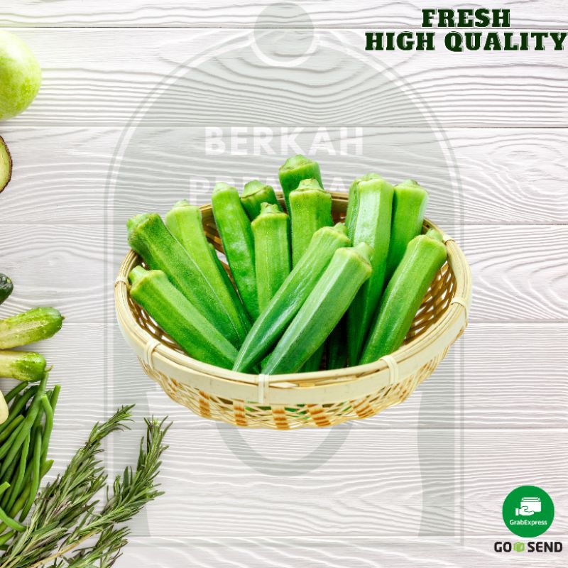 

Sayur okra segar