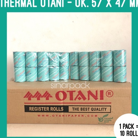 

FG2 HARGA PER PACK Kertas Struk Kasir Thermal OTANI 57x47 Black Kertas Roll Struk Struk EDC