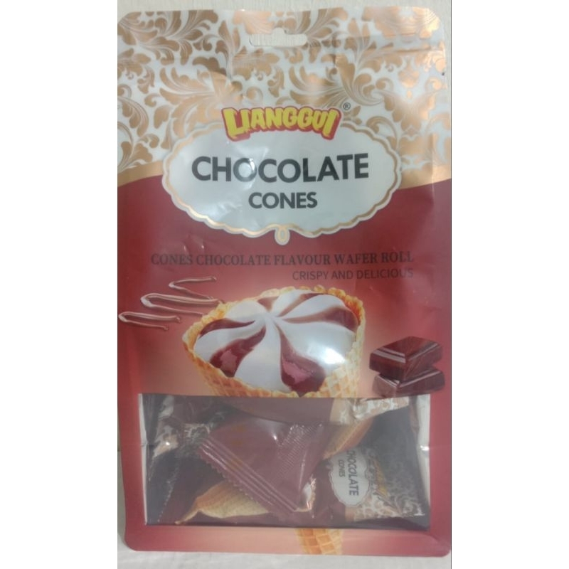 

Wafer Cokelat Cone Lianggui 108gram