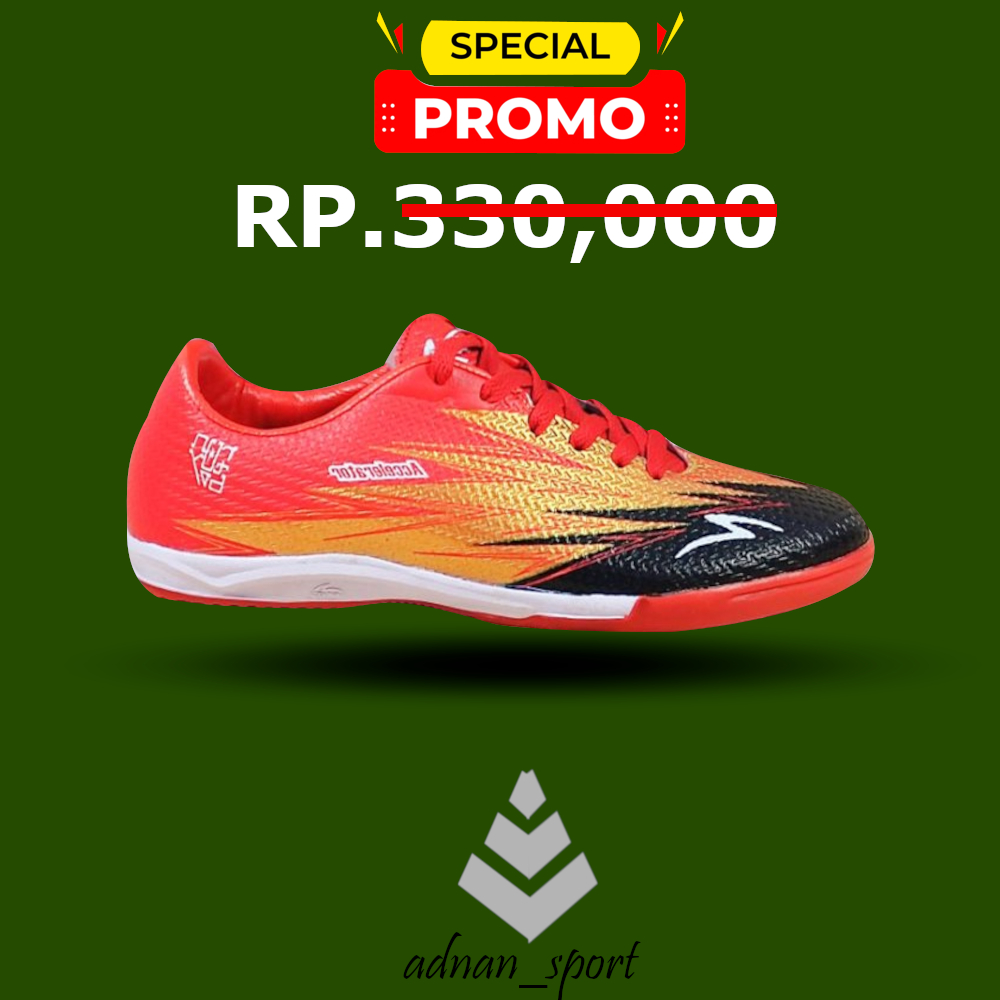 Sepatu futsal specs accelerator light speed terbaru grade original