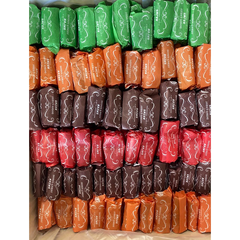 

CUCI GUDANG DODOL GARUT ANEKA RASA MIX COKELAT STRAWBERRY PANDAN DURIAN 5GR