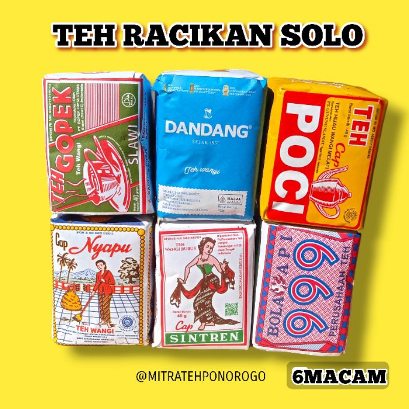 

TEH RACIKAN SOLO GOPEK,NYAPU,SINTREN,DADANG,999,POCI RACIKAN TEH SOLO
