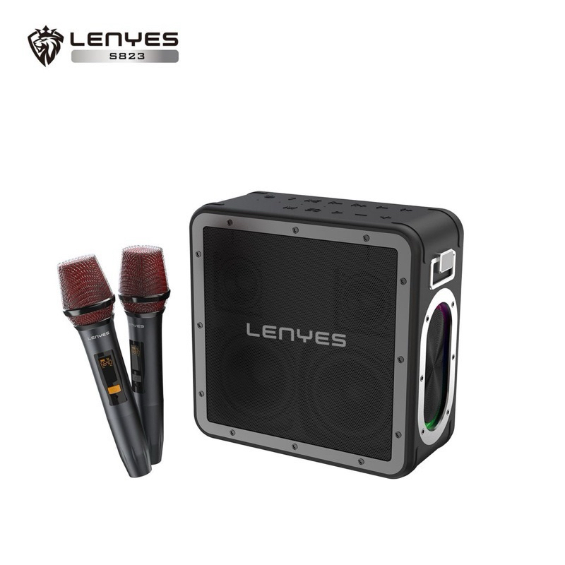 LENYES S823 Speaker karaoke / Powerfull speaker 160w / Speaker karaoke bluetooth / Outdoor ktv wirel