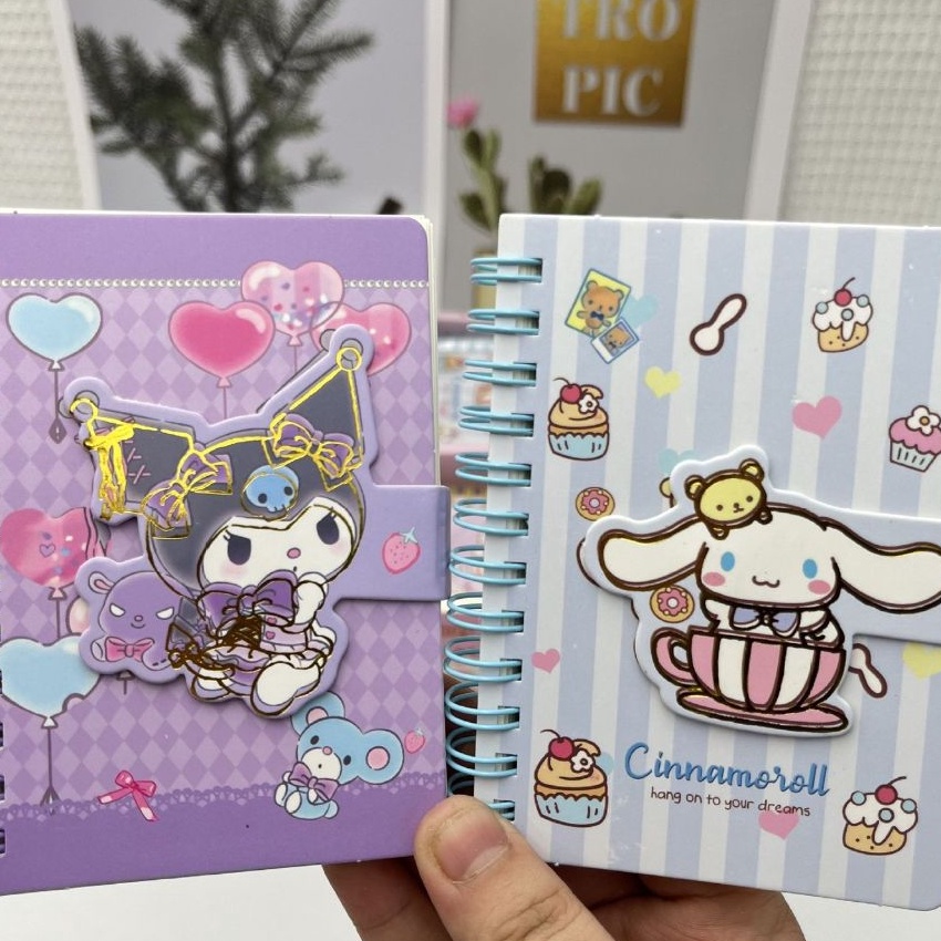 

KI3 Memo Mini Ring Magnet Karakter Sanrio Notebook Mini Saku Lucu Karakter Sanrio XQ1K1383