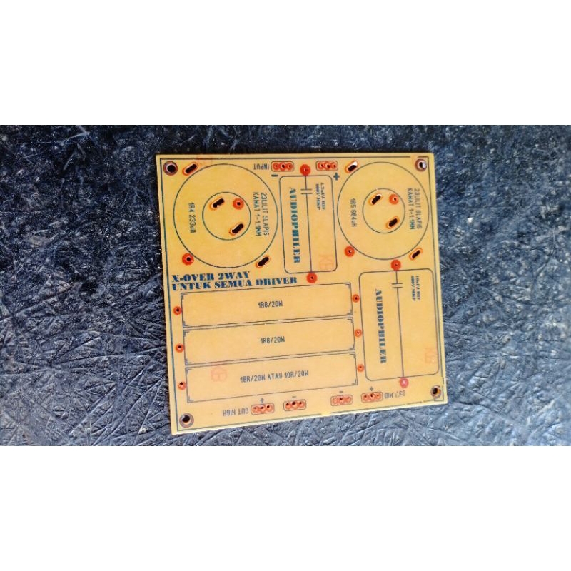pcb crossover pasif 2 way