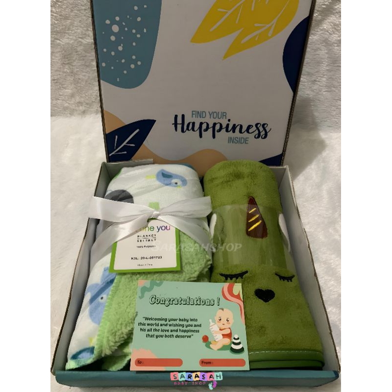 Hampers Kado Bayi Selimut Handuk - Hampers Hadiah Bayi Newborn - Parsel Bayi - Selimut Handuk Bayi