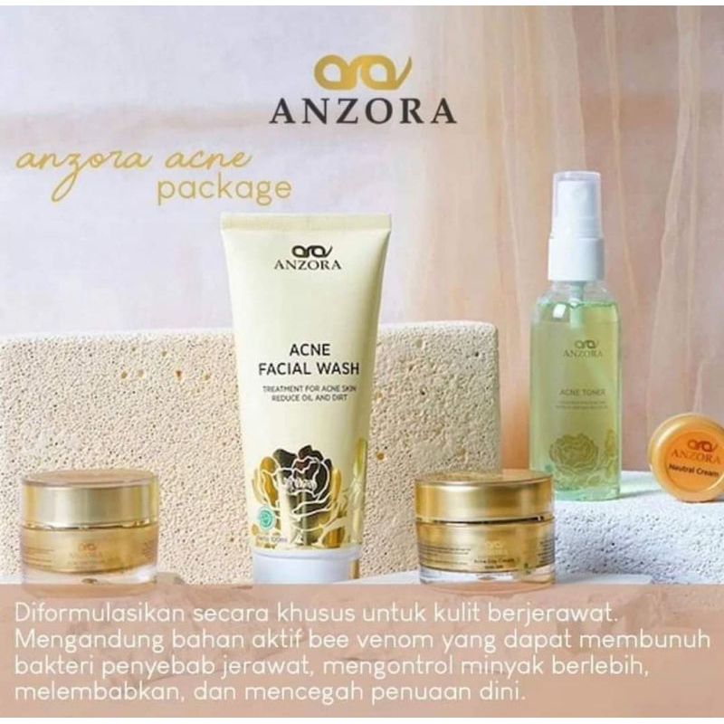Anzora/Anzora skincare paket acne original BPOM anzora acne