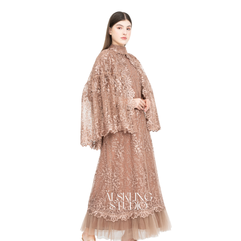 ROSEDALE - Engagement Dress - Wedding Dress -  Graduation Dress - Baju Kondangan - Cape Dress