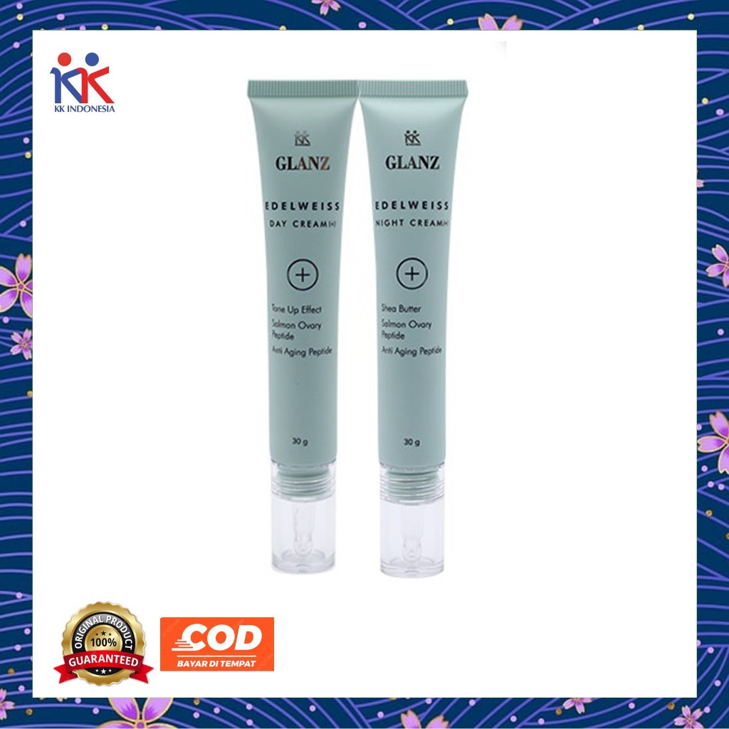 Glanz Edelweiss Day Cream Night Cream KK Indonesia Original.