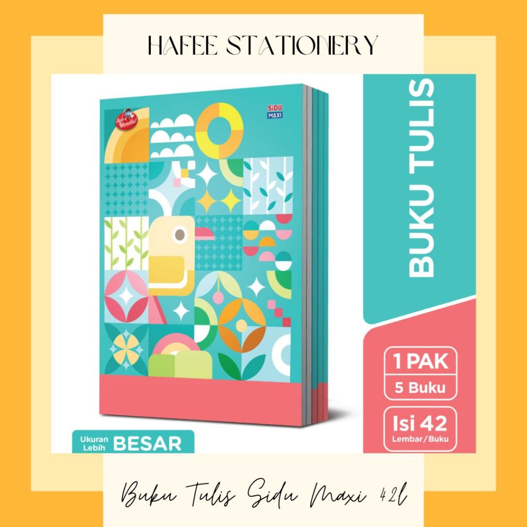 

Buku Tulis SiDU Maxi 42 Lembar Per Pcs (dapat kirim instant bandung)