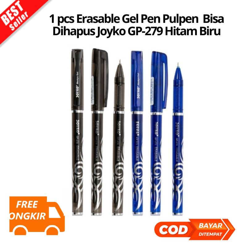 

[JK] BAYAR DI TEMPAT Erasable Gel Pen Pulpen Pena BisaDihapus Joyko GP-279 Shokyo 0.5 mm-