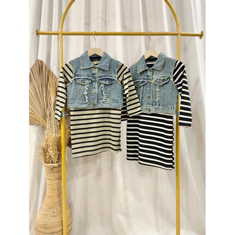 Tunik Rompi Jeans Anak Perempuan