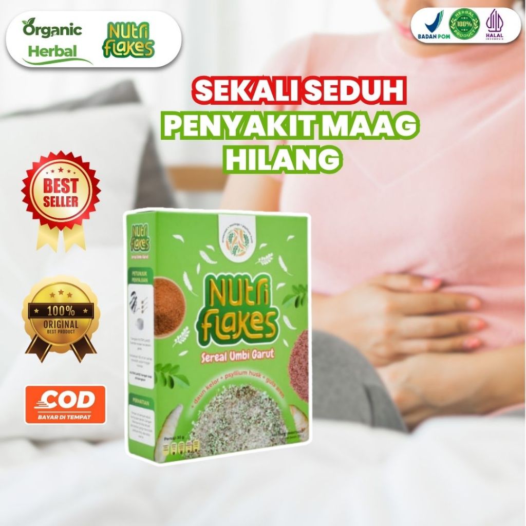 

Nutriflakes Sereal Umbi Garut Asam Lambung 1 Box - Terapi Maag Asam Lambung Gerd Akut Dan Diabetes